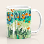 Solo Walk, Nature Jungle Forest Tropical Colorful Vibrant Bortanical Illustration Painting Coffee Mug Gallery Image 1