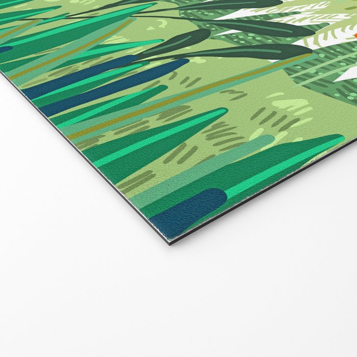 Solo Walk, Nature Jungle Forest Tropical Colorful Vibrant Bortanical Illustration Painting Welcome Mat Gallery Image 2