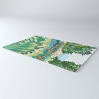 Solo Walk, Nature Jungle Forest Tropical Colorful Vibrant Bortanical Illustration Painting Rug Gallery Image 3