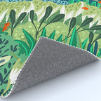 Solo Walk, Nature Jungle Forest Tropical Colorful Vibrant Bortanical Illustration Painting Rug Gallery Image 4