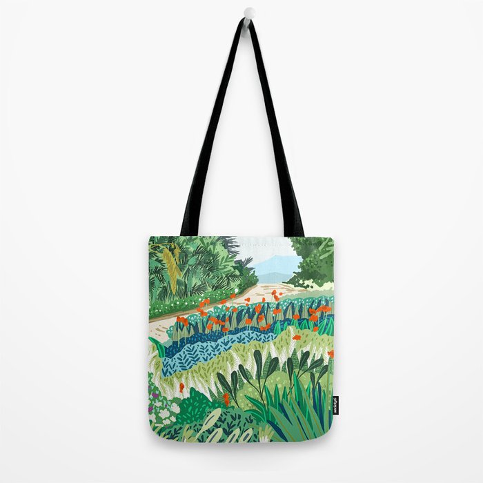 Solo Walk, Nature Jungle Forest Tropical Colorful Vibrant Bortanical Illustration Painting Tote Bag Gallery Image 2