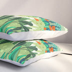 Solo Walk, Nature Jungle Forest Tropical Colorful Vibrant Bortanical Illustration Painting Pillow Sham Gallery Image 3