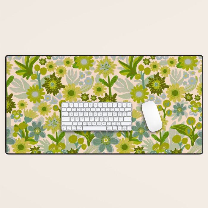 Flower power Desk Mat