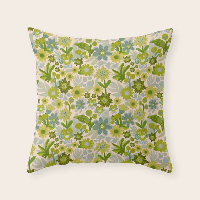 Flower power Throw Pillow Gallery Image 6