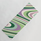 Liquid Swirl Groovy Ripple Retro 60s & 70s Pattern II Yoga Mat Gallery Image 1