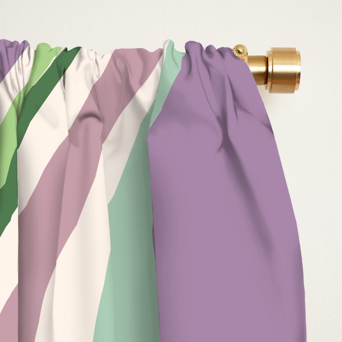 Liquid Swirl Groovy Ripple Retro 60s & 70s Pattern II Window Curtain Gallery Image 2