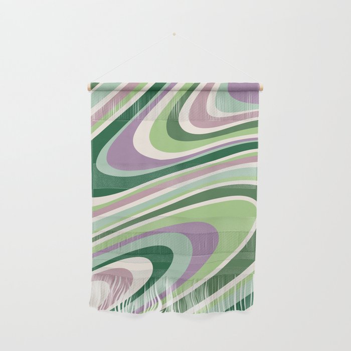 Liquid Swirl Groovy Ripple Retro 60s & 70s Pattern II Wall Hanging Gallery Image 1
