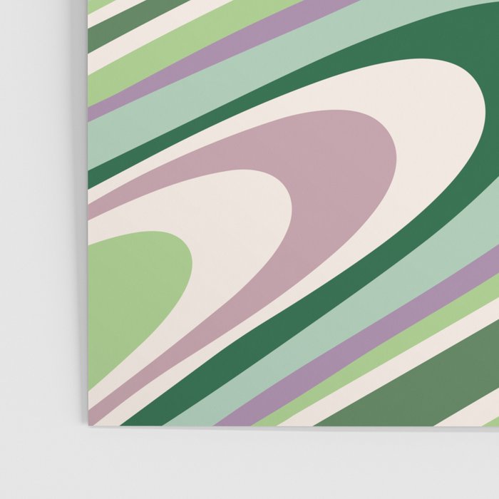 Liquid Swirl Groovy Ripple Retro 60s & 70s Pattern II Poster Gallery Image 3