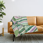 Liquid Swirl Groovy Ripple Retro 60s & 70s Pattern II Throw Blanket Gallery Image 1