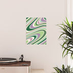 Liquid Swirl Groovy Ripple Retro 60s & 70s Pattern II Poster Gallery Image 2