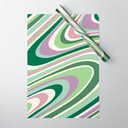Liquid Swirl Groovy Ripple Retro 60s & 70s Pattern II Wrapping Paper Gallery Image 1