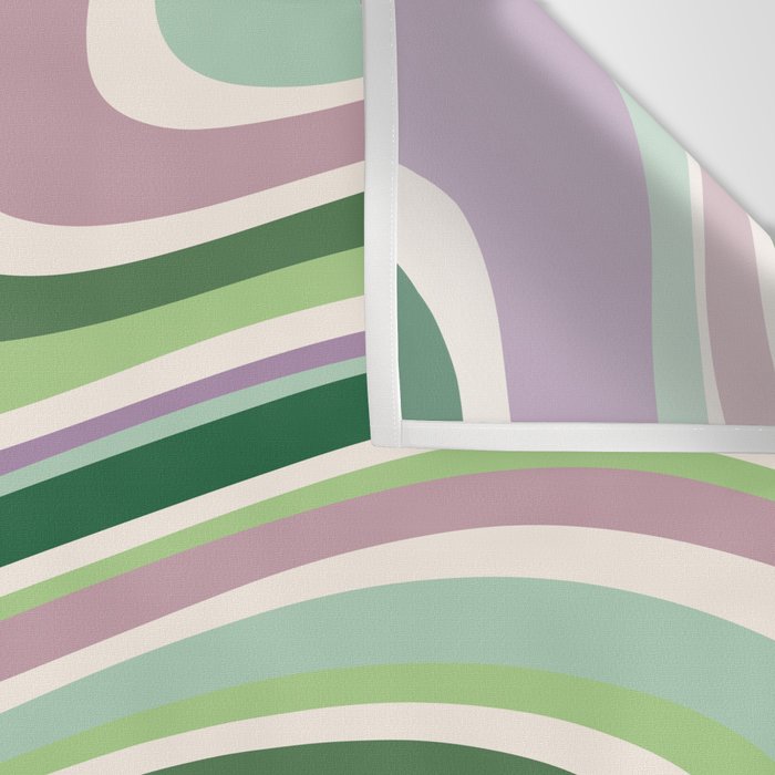 Liquid Swirl Groovy Ripple Retro 60s & 70s Pattern II Wall Tapestry Gallery Image 3