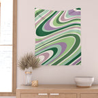 Liquid Swirl Groovy Ripple Retro 60s & 70s Pattern II Wall Tapestry Gallery Image 2