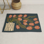 Spilling Red Tulips Rug Gallery Image 1