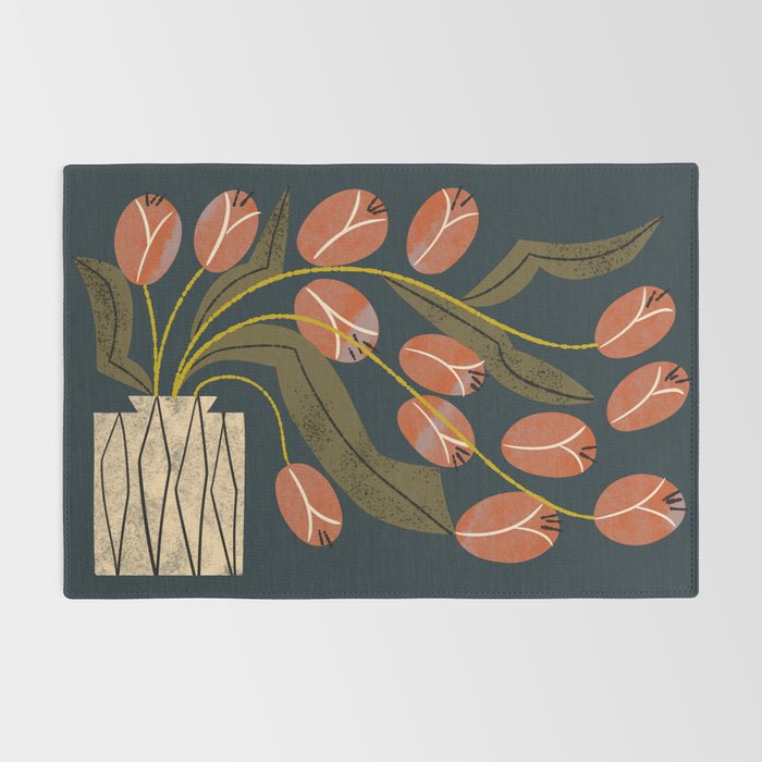 Spilling Red Tulips Rug Gallery Image 2