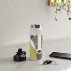 Whimsical Badger Water Bottle Gallery Image 4