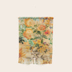Vintage & Shabby Chic -  Sunny Gold Botanical Flowers Summer Day Wall Hanging Gallery Image 1