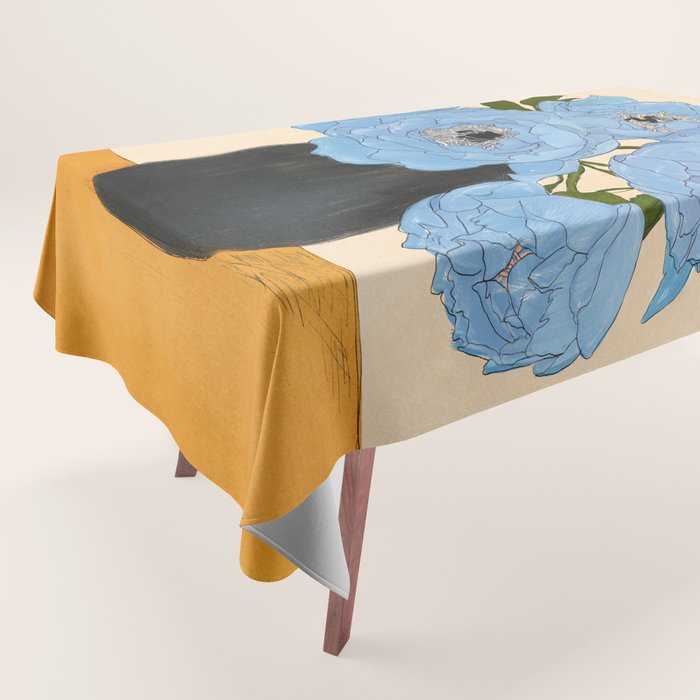 Bouquet Gift Blue Tablecloth Gallery Image 1