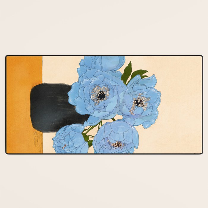 Bouquet Gift Blue Desk Mat Gallery Image 3