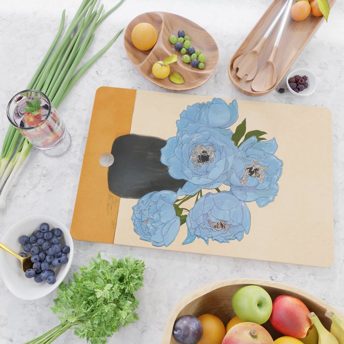 Bouquet Gift Blue Cutting Board Gallery Image 2