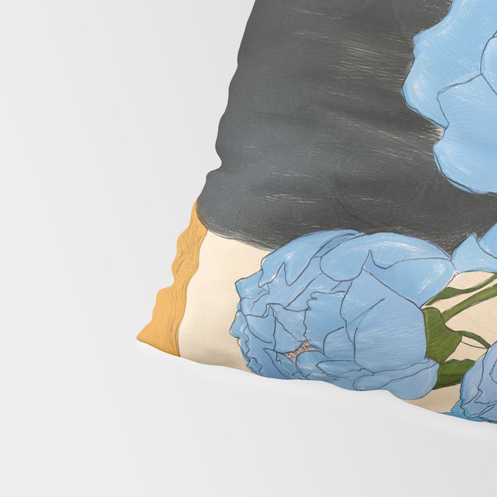 Bouquet Gift Blue Pillow Sham Gallery Image 4