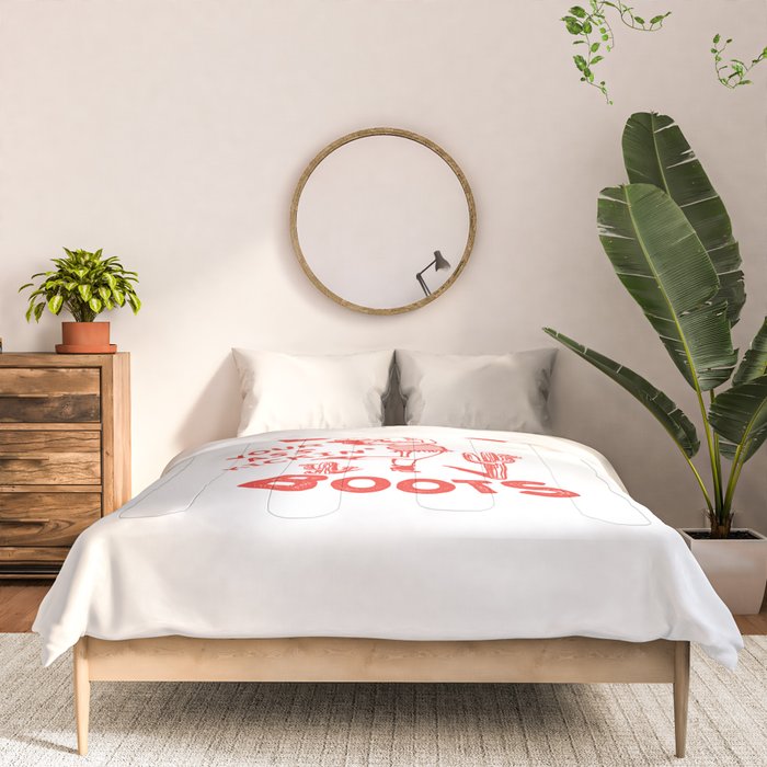 Bring Your Ass Kicking Boots! Cute & Cool Retro Cowgirl Design Comforter Gallery Image 3