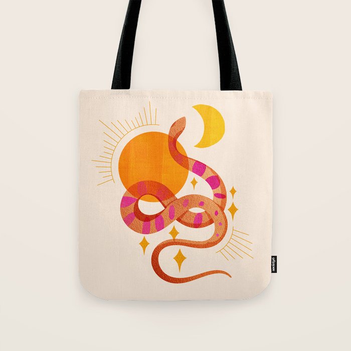 Abstraction_SUN_MOON_SNAKE_Minimalism_001 Tote Bag Gallery Image 1