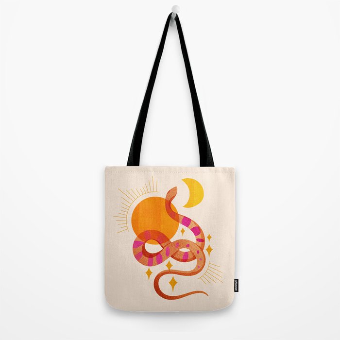 Abstraction_SUN_MOON_SNAKE_Minimalism_001 Tote Bag Gallery Image 2