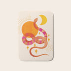 Abstraction_SUN_MOON_SNAKE_Minimalism_001 Bath Mat Gallery Image 1
