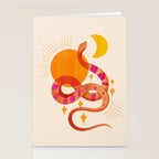 Abstraction_SUN_MOON_SNAKE_Minimalism_001 Stationery Card Gallery Image 2