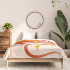 Abstraction_SUN_MOON_SNAKE_Minimalism_001 Comforter Gallery Image 3