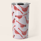 Red  Cardinal Birds Travel Mug Gallery Image 1