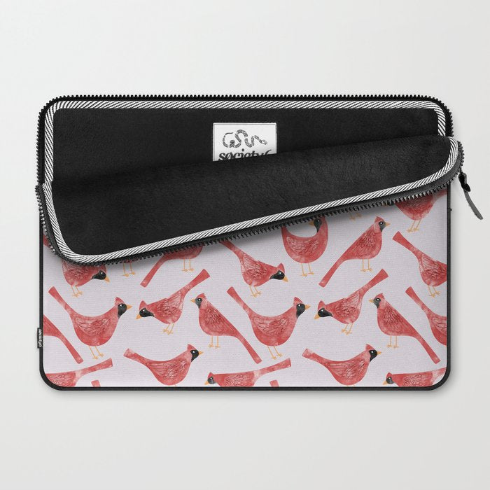 Red  Cardinal Birds Laptop Sleeve Gallery Image 2