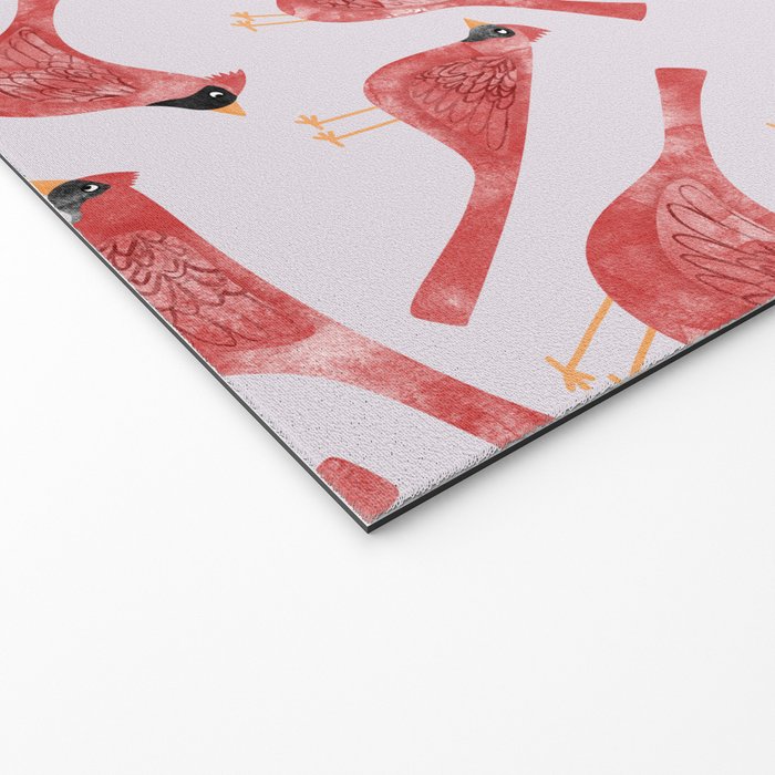 Red  Cardinal Birds Welcome Mat Gallery Image 2