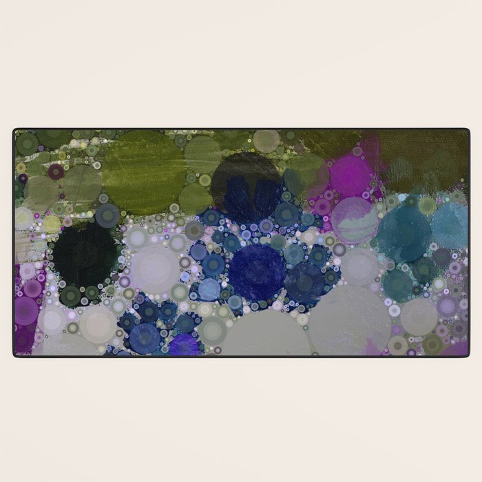 fig and ivy - contemporary colorful abstract design Desk Mat Gallery Image 3