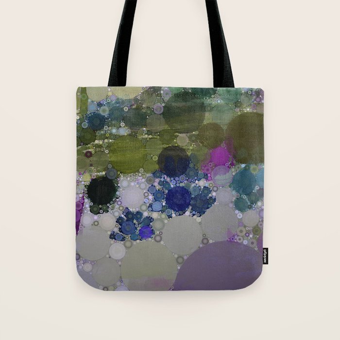fig and ivy - contemporary colorful abstract design Tote Bag Gallery Image 1