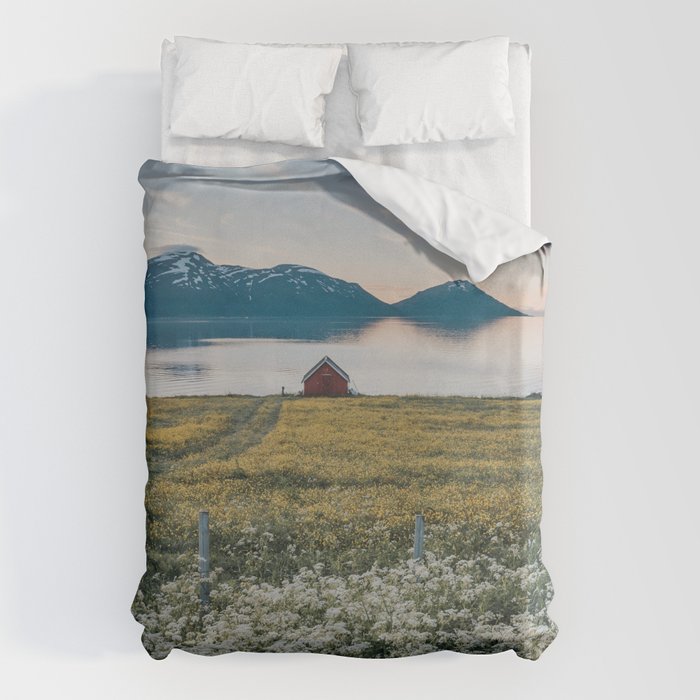 Nordic Summer - Landscape and Nature Photography Duvet Cover Gallery Image 1