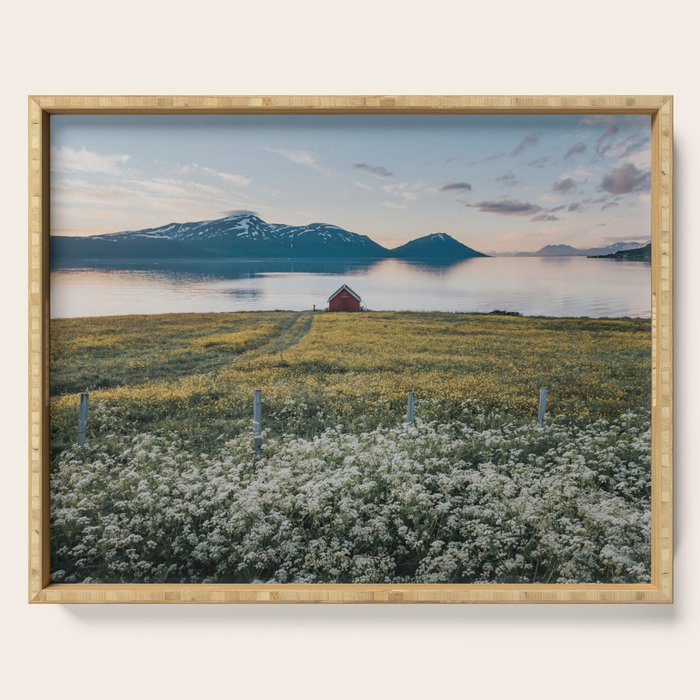 Nordic Summer - Landscape and Nature Photography Serving Tray Gallery Image 1