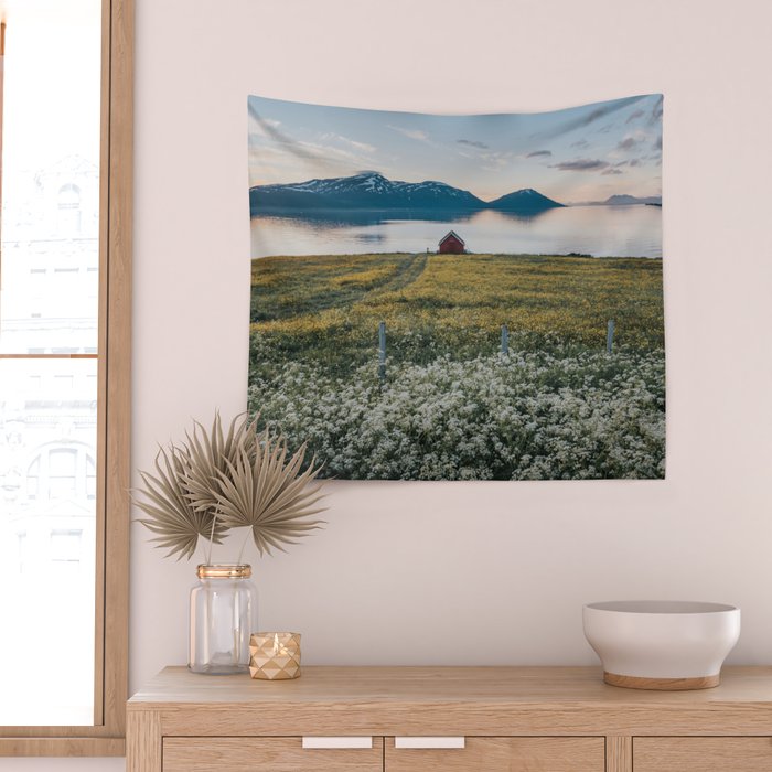 Nordic Summer - Landscape and Nature Photography Wall Tapestry Gallery Image 2