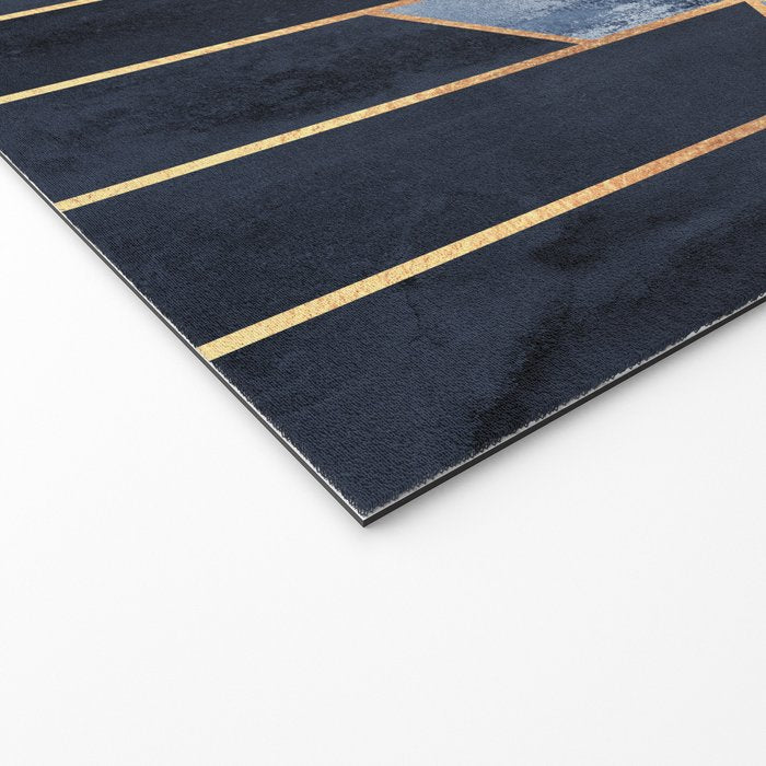 Soft Blue Hexagons Welcome Mat Gallery Image 2