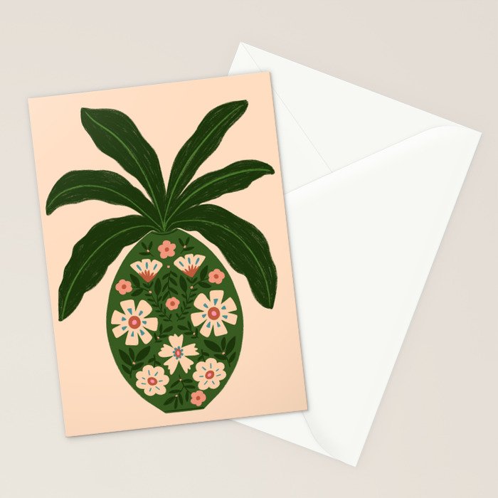 Ornamental Vase Stationery Card Gallery Image 2