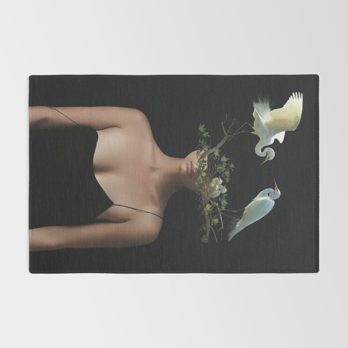 Lady with Birds 3 Rug Gallery Image 2