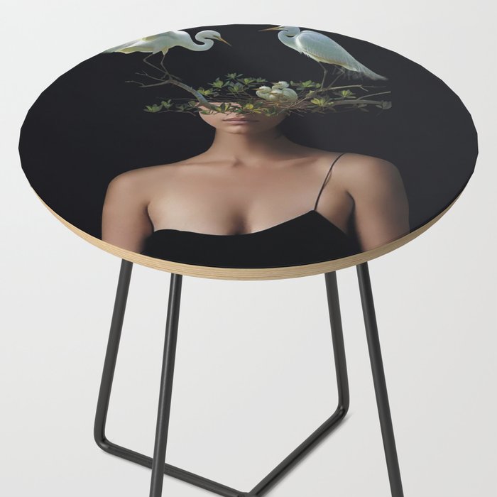 Lady with Birds 3 Side Table Gallery Image 2