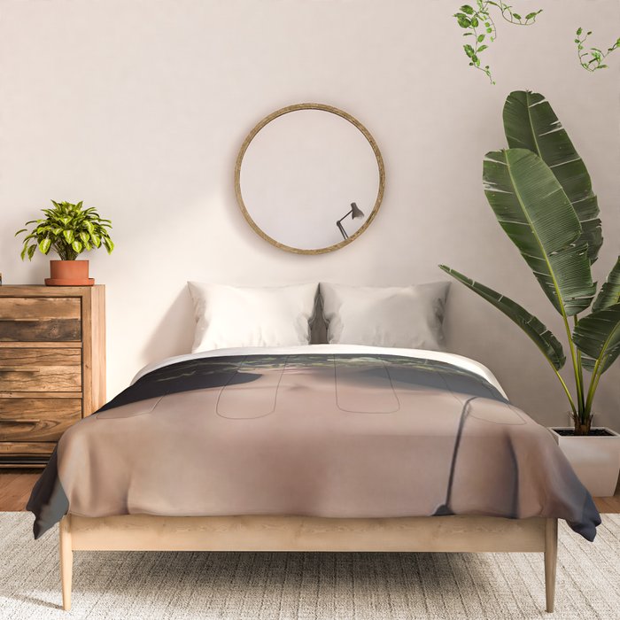 Lady with Birds 3 Comforter Gallery Image 3