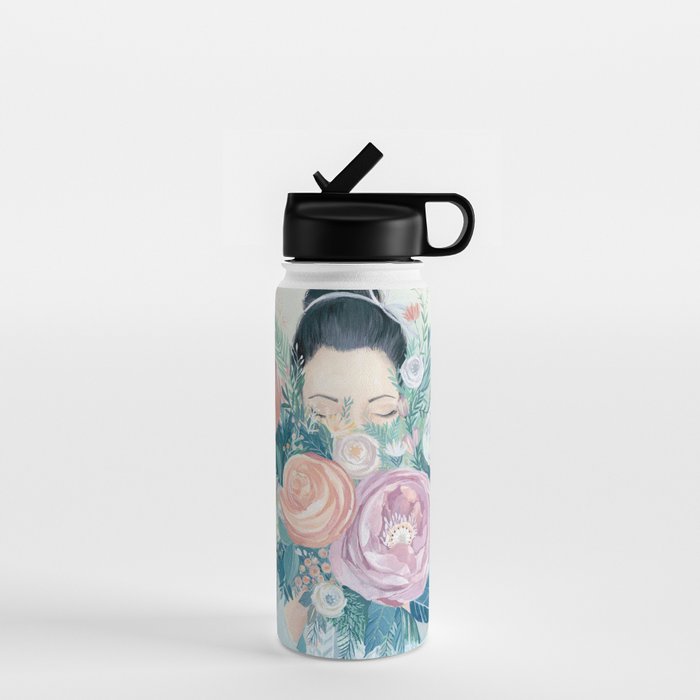 Floral Bouquet Water Bottle Gallery Image 1