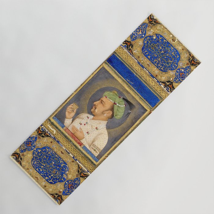 Antique Indian Miniature Painted Illustration Yoga Mat Gallery Image 1