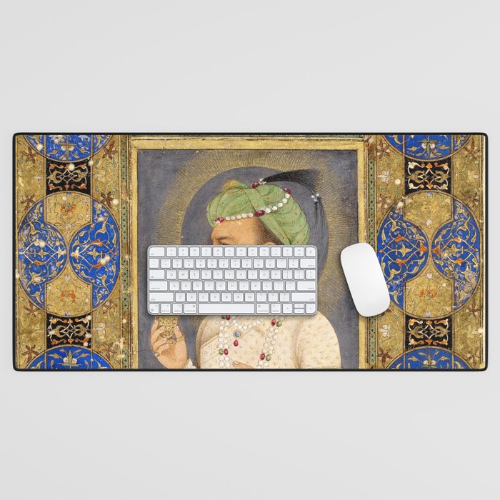 Antique Indian Miniature Painted Illustration Desk Mat Gallery Image 1