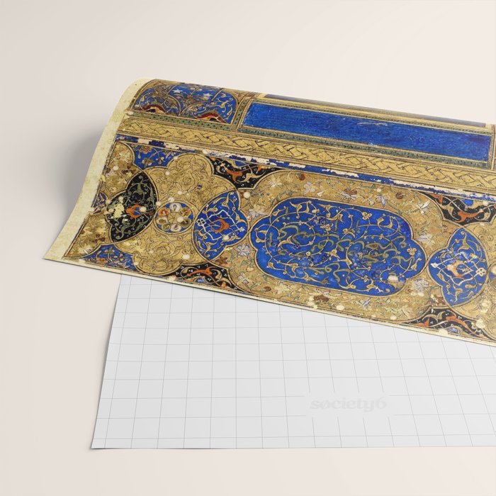 Antique Indian Miniature Painted Illustration Wrapping Paper Gallery Image 2