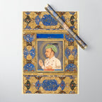 Antique Indian Miniature Painted Illustration Wrapping Paper Gallery Image 1