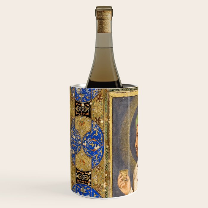 Antique Indian Miniature Painted Illustration Wine Chiller Gallery Image 2